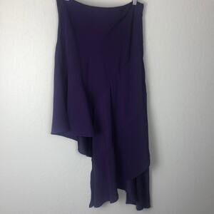 New! Bar III asymmetrical front split skirt women's 8